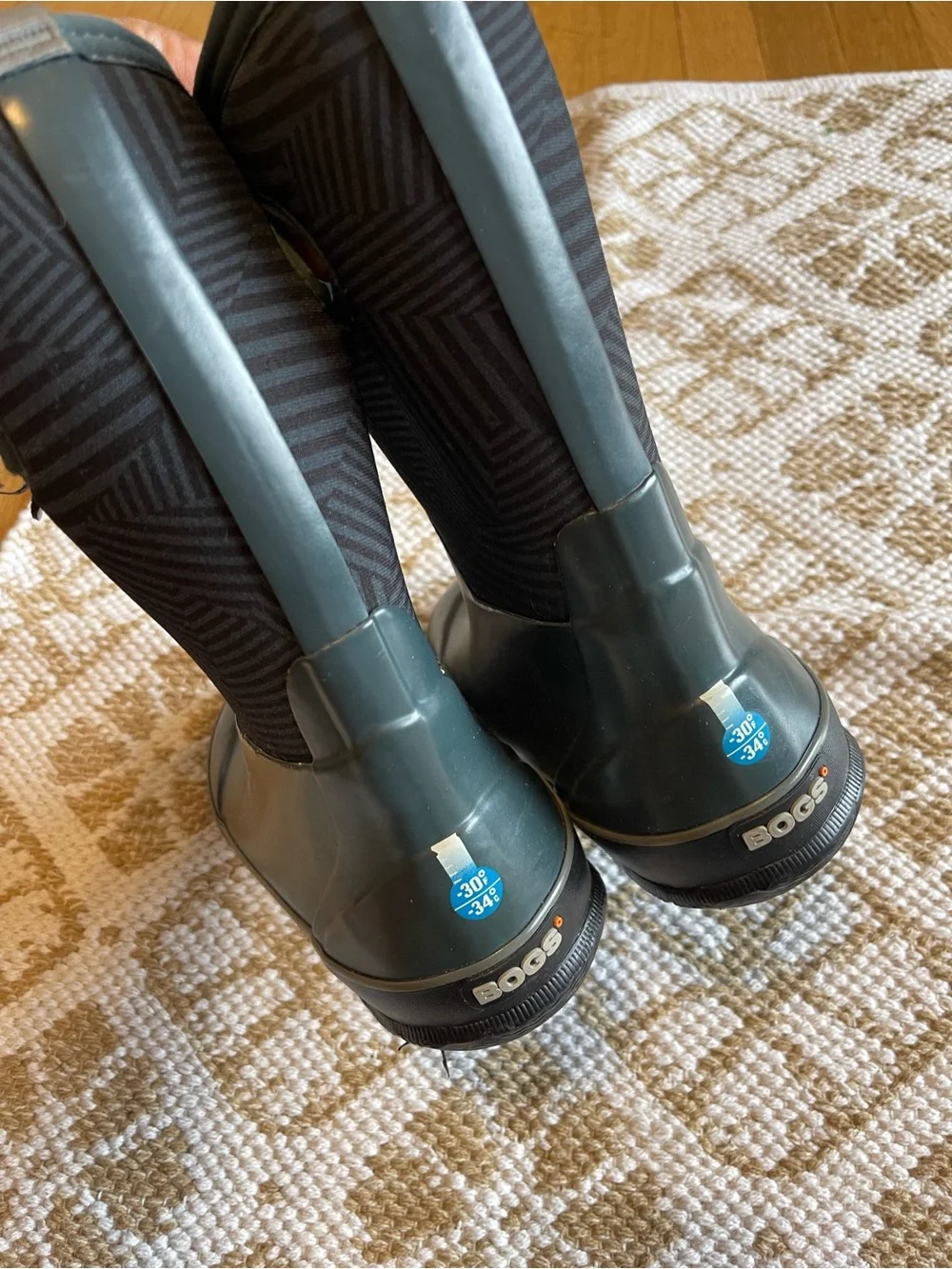 Bogs Kids Dark Green Waterproof Rain & Snow Boots